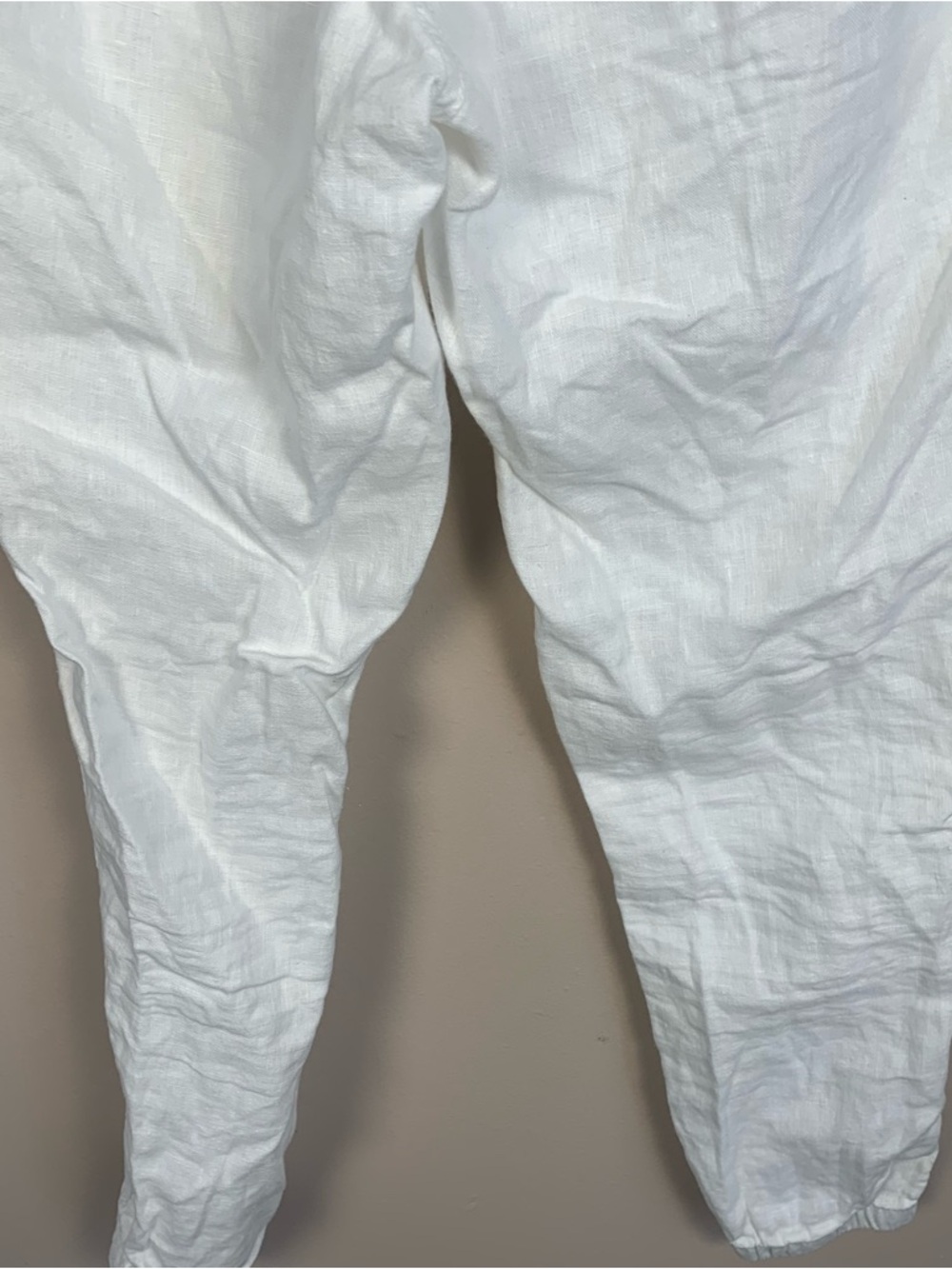 Athleta Cabo Linen White Joggers Pants - Picture 10 of 10